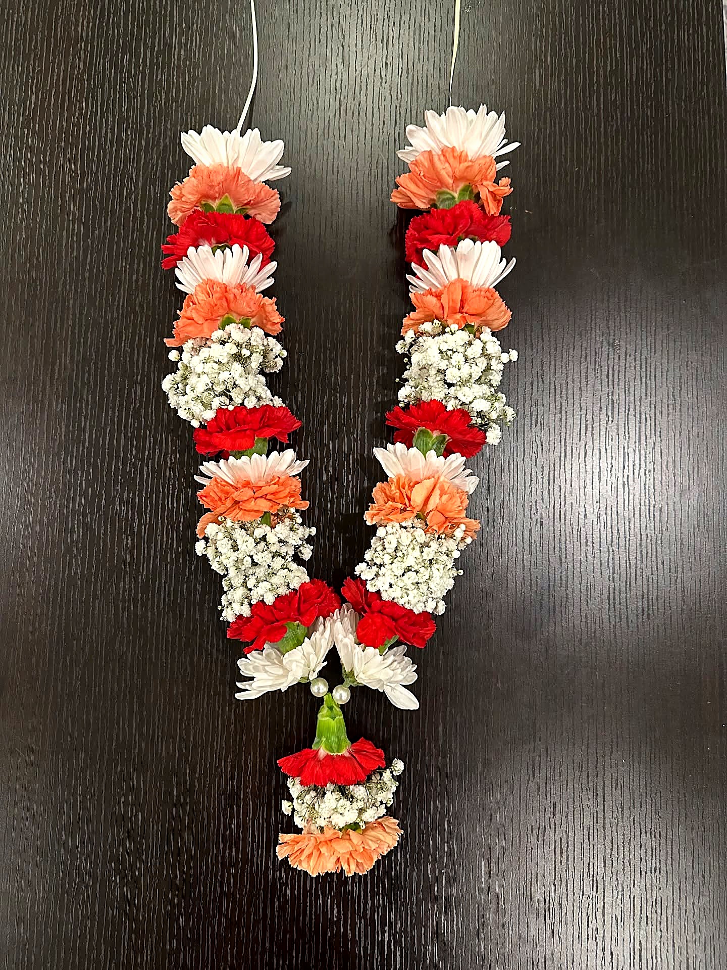 Cream and orange garland